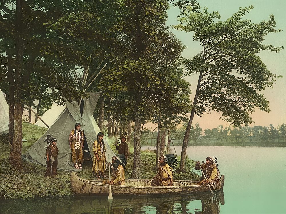 Minnesota - the Return of the Hunters Ca 1904 art print by Vintage Photochrom United States for $57.95 CAD