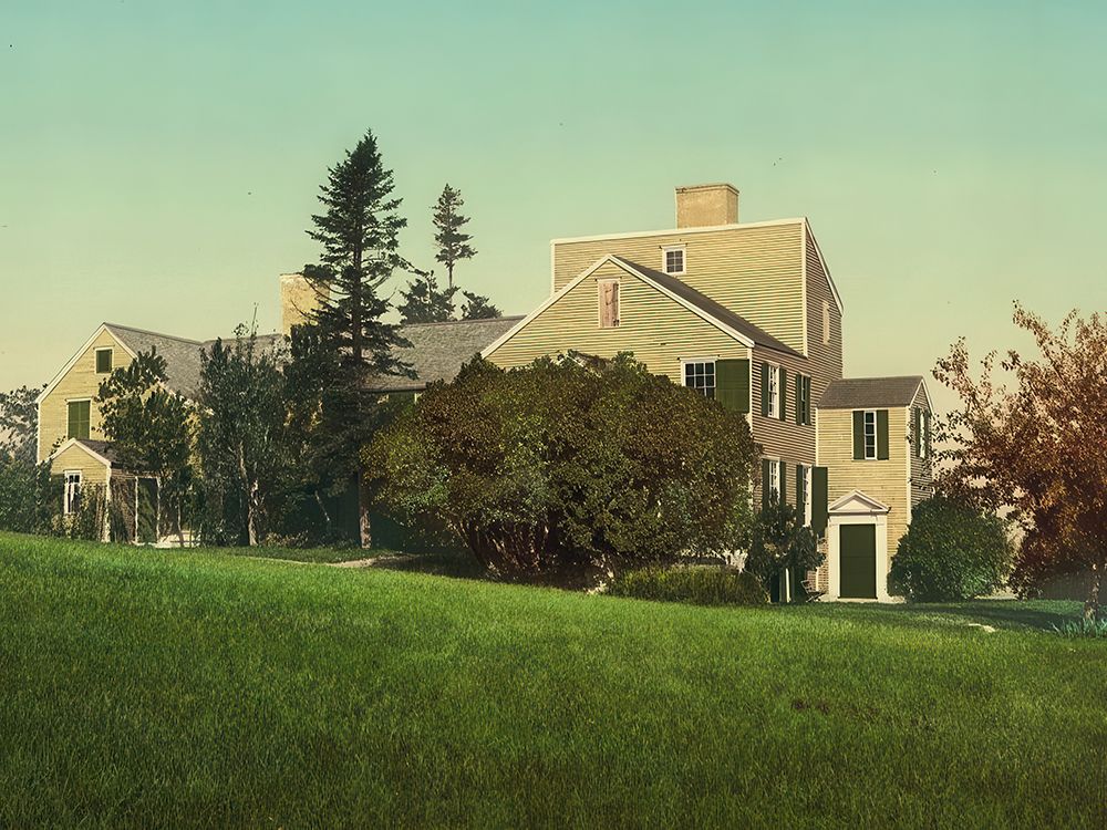 New Hampshire - Old Wentworth Mansion Portsmouth Ca 1901 art print by Vintage Photochrom United States for $57.95 CAD
