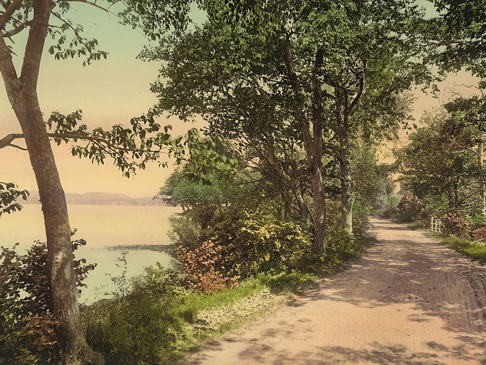 New Jersey - Budds Lake Ca 1900 art print by Vintage Photochrom United States for $57.95 CAD