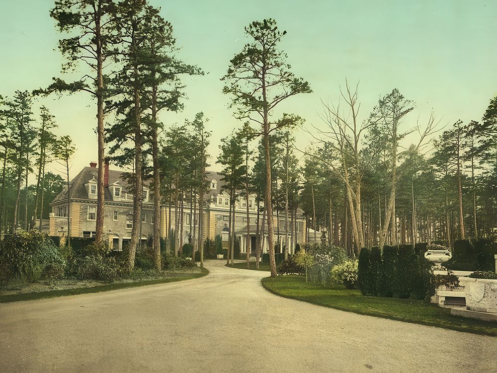 New Jersey - Georgian Court Lakewood Ca 1901 art print by Vintage Photochrom United States for $57.95 CAD