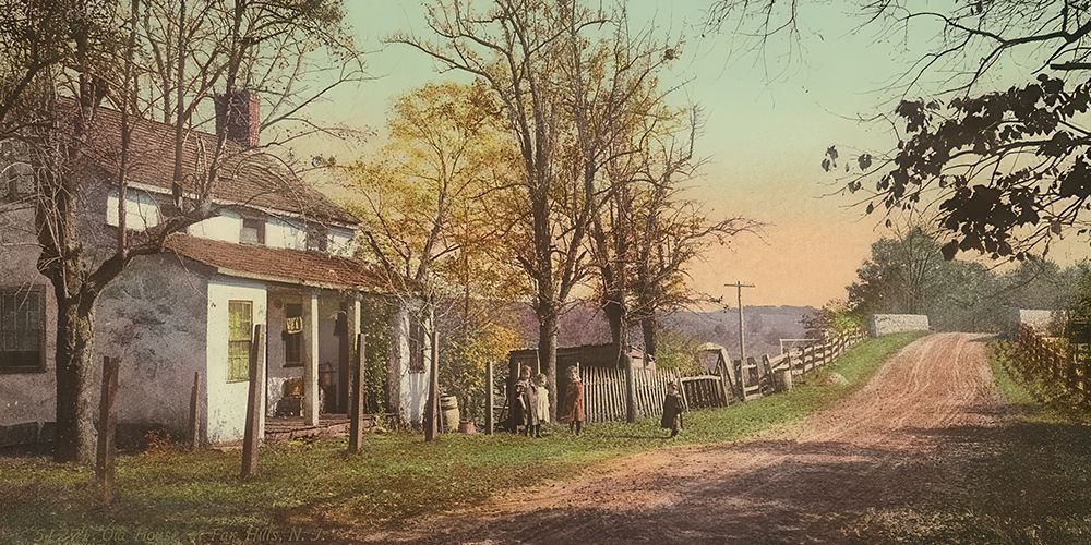 New Jersey - Old House at Far Hills Ca 1898 art print by Vintage Photochrom United States for $57.95 CAD