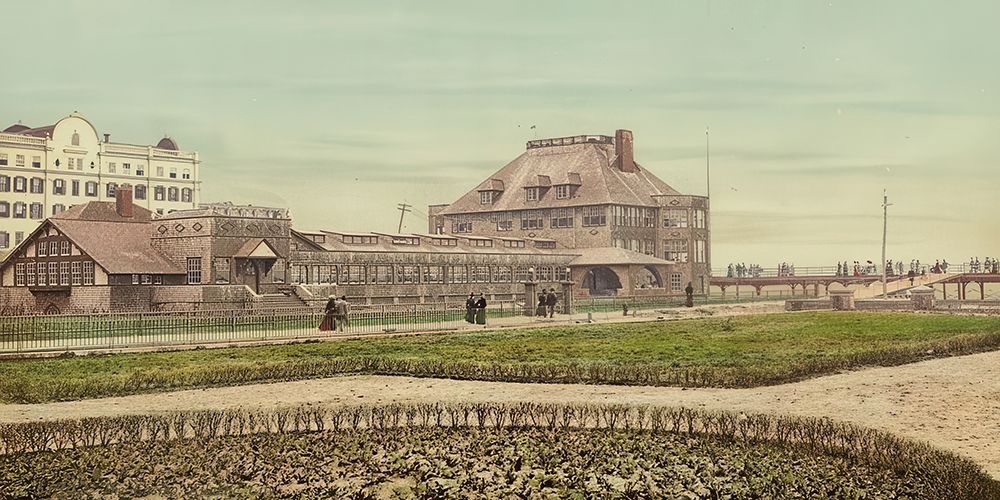 New Jersey - the Casino Atlantic City Ca 1898 art print by Vintage Photochrom United States for $57.95 CAD
