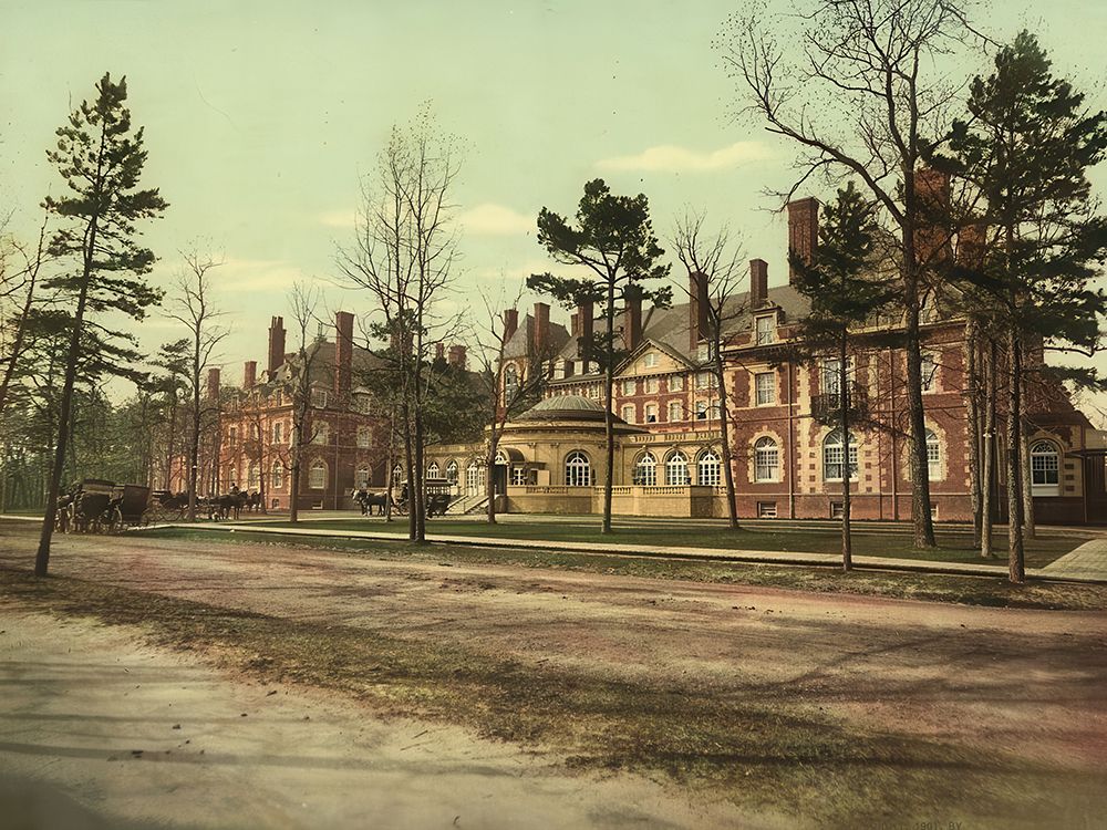 New Jersey - the Laurel in the Pines Lakewood Ca 1901 art print by Vintage Photochrom United States for $57.95 CAD