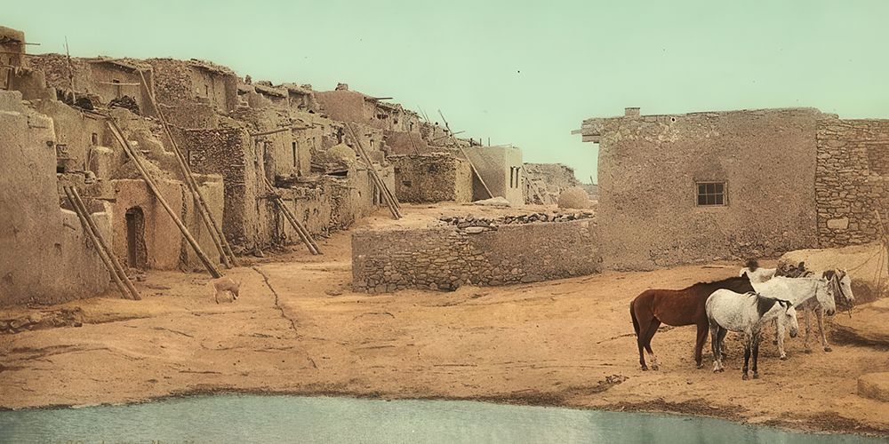 New Mexico - Acoma Ca 1898 art print by Vintage Photochrom United States for $57.95 CAD