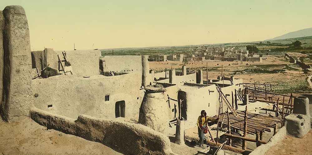 New Mexico Los Pueblos De Taos Ca 1898 art print by Vintage Photochrom United States for $57.95 CAD