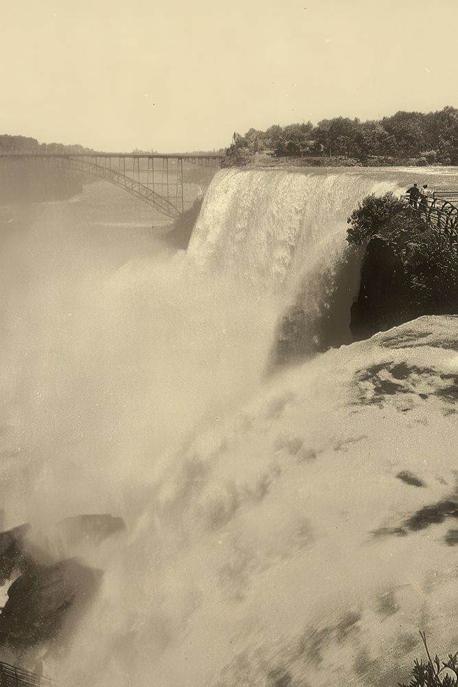 New York - American Fall from Goat Island Niagara Ca 1900 art print by Vintage Photochrom United States for $57.95 CAD