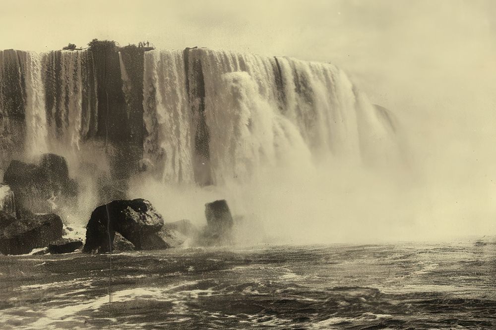 New York - American Falls Niagara Ca 1900 art print by Vintage Photochrom United States for $57.95 CAD