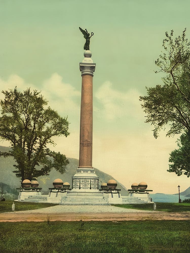 New York - Battle Monument U S Military Academy West Point Ca 1901 art print by Vintage Photochrom United States for $57.95 CAD