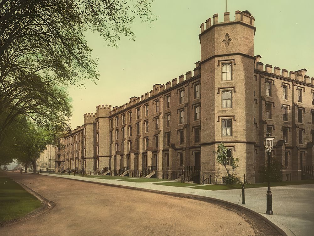 New York - Cadets Quarters U S Military Academy West Point Ca 1901 art print by Vintage Photochrom United States for $57.95 CAD