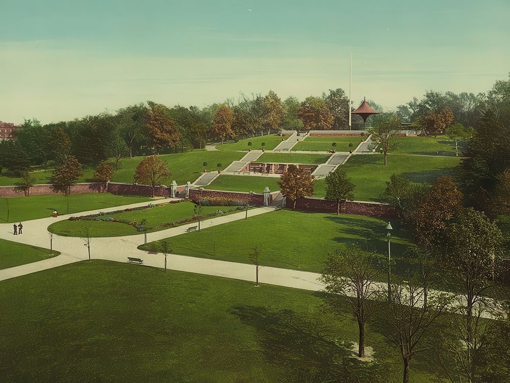 New York - Fort Greene Park Brooklyn Ca 1904 art print by Vintage Photochrom United States for $57.95 CAD