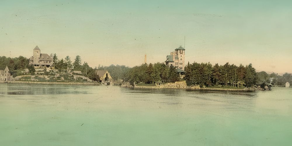 New York - Hopewell Hall and Castle Rest Thousand Islands Ca 1902 art print by Vintage Photochrom United States for $57.95 CAD