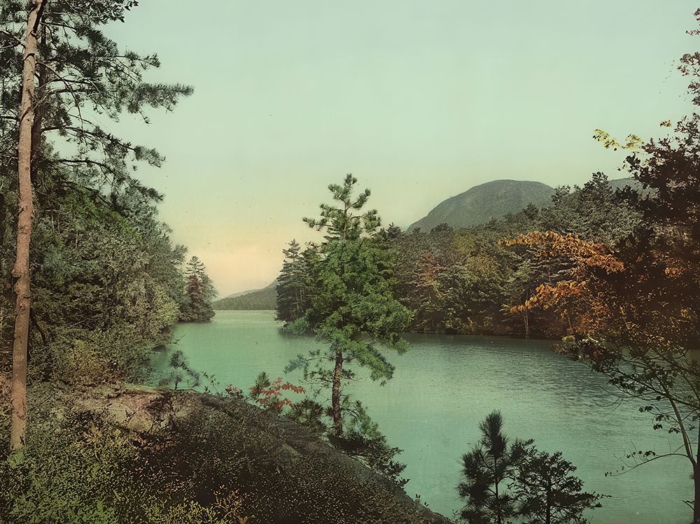 New York - Paradise Bay Lake George Ca 1904 art print by Vintage Photochrom United States for $57.95 CAD