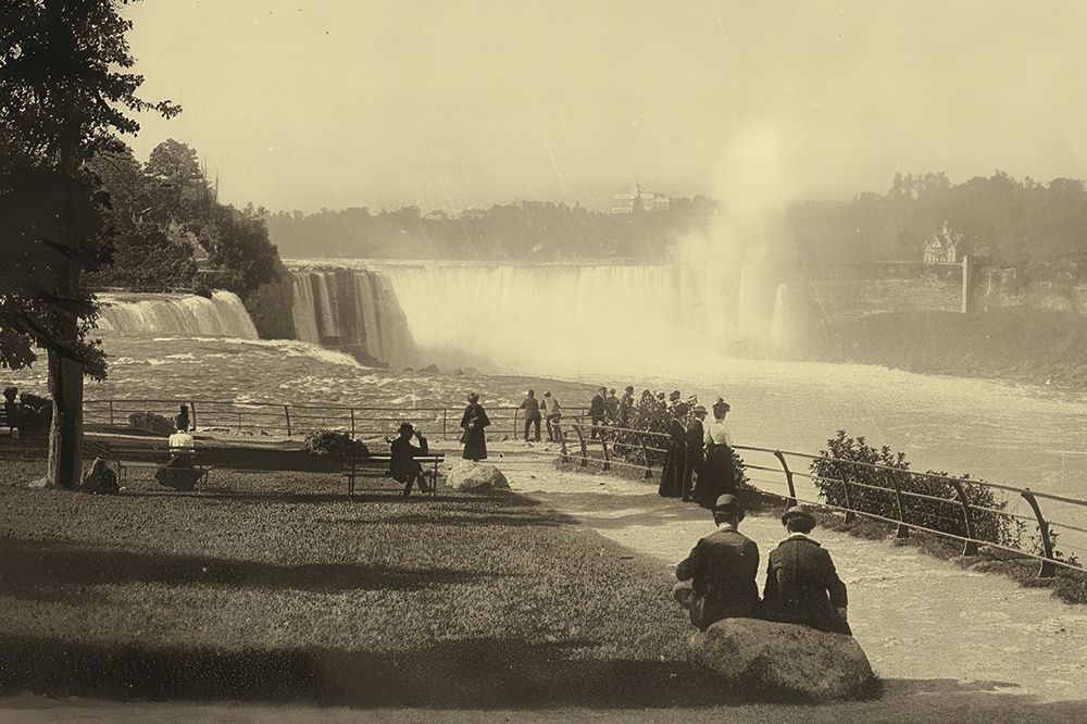 New York - Prospect Point Niagara Ca 1901 art print by Vintage Photochrom United States for $57.95 CAD