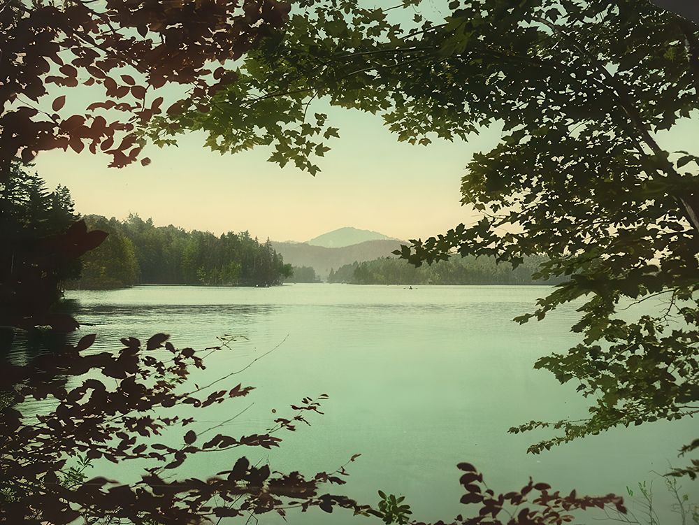 New York - Upper Loon Lake Adirondack Mountains Ca 1902 art print by Vintage Photochrom United States for $57.95 CAD