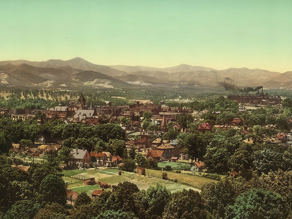 North Carolina - Asheville Ca 1902 art print by Vintage Photochrom United States for $57.95 CAD