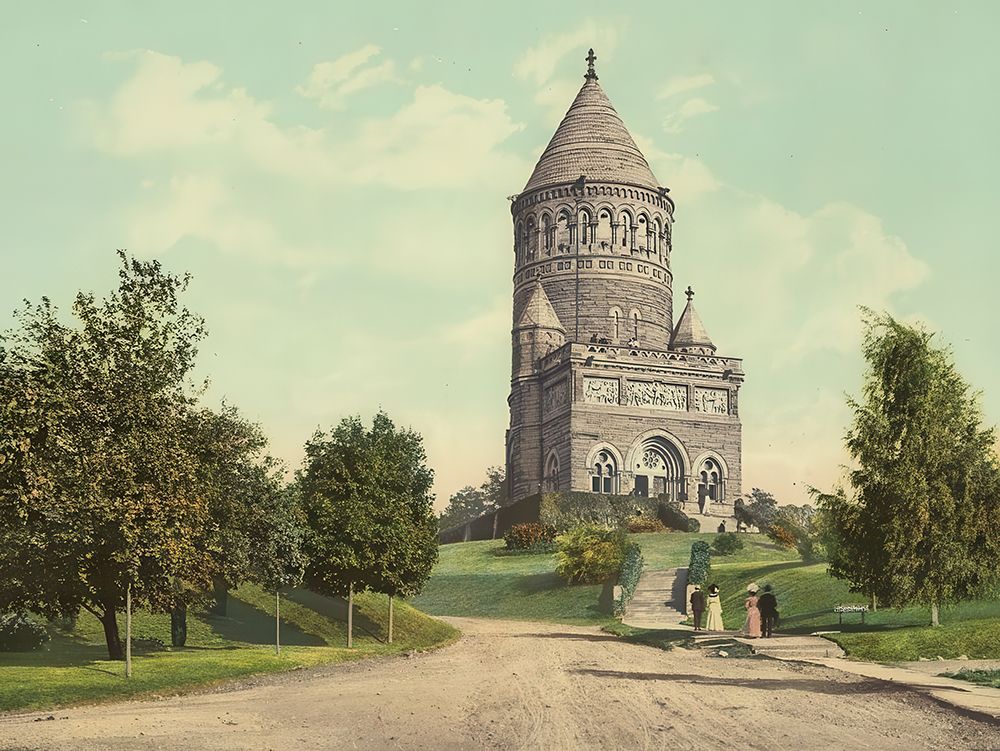 Ohio - Garfield Memorial Cleveland Ca 1900 art print by Vintage Photochrom United States for $57.95 CAD