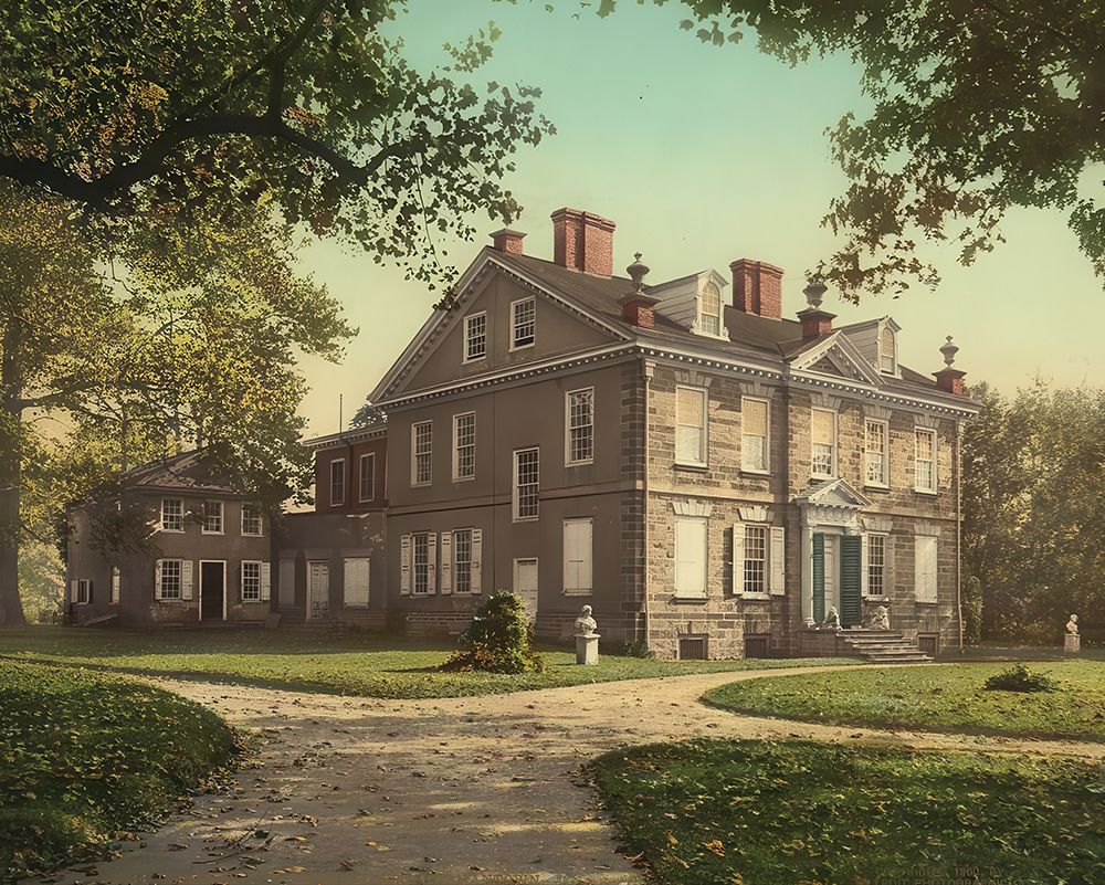 Pennsylvania - Cliveden the Chew Mansion Germantown Ca 1900 art print by Vintage Photochrom United States for $57.95 CAD