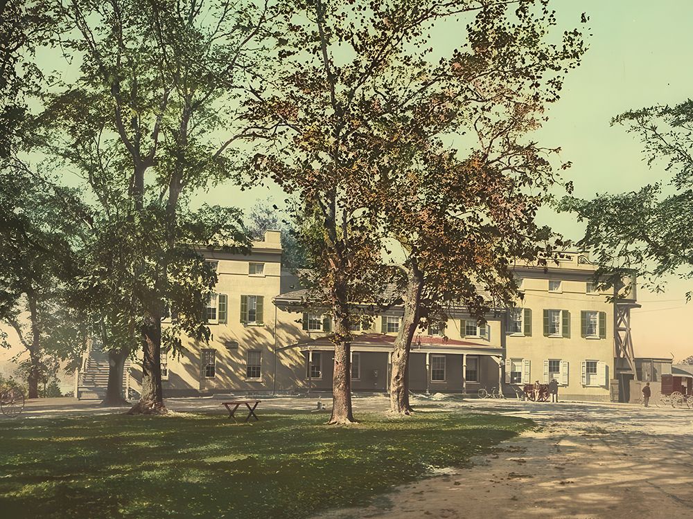 Pennsylvania - Strawberry Mansion Fairmount Park Philadelphia Ca 1900 art print by Vintage Photochrom United States for $57.95 CAD