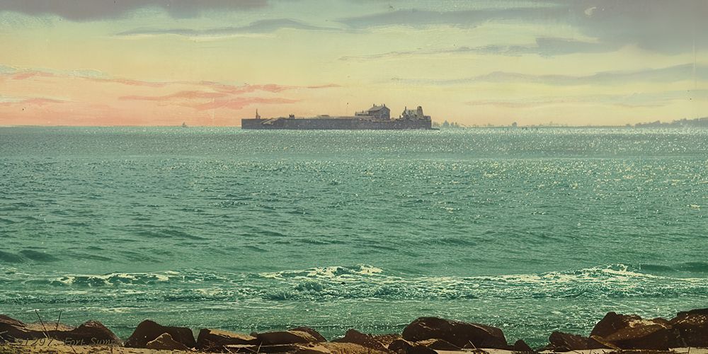 South Carolina - Fort Sumpter Ca 1898 art print by Vintage Photochrom United States for $57.95 CAD