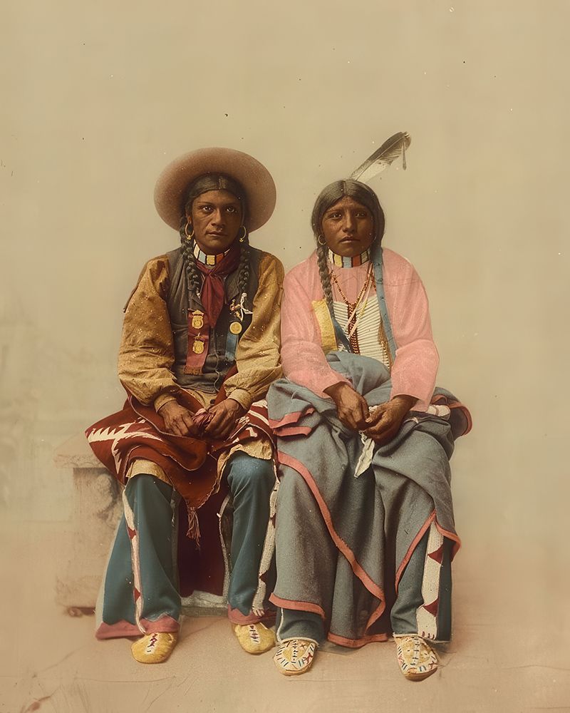 Utah - Pee Viggi and Squaw Ca 1899 art print by Vintage Photochrom United States for $57.95 CAD
