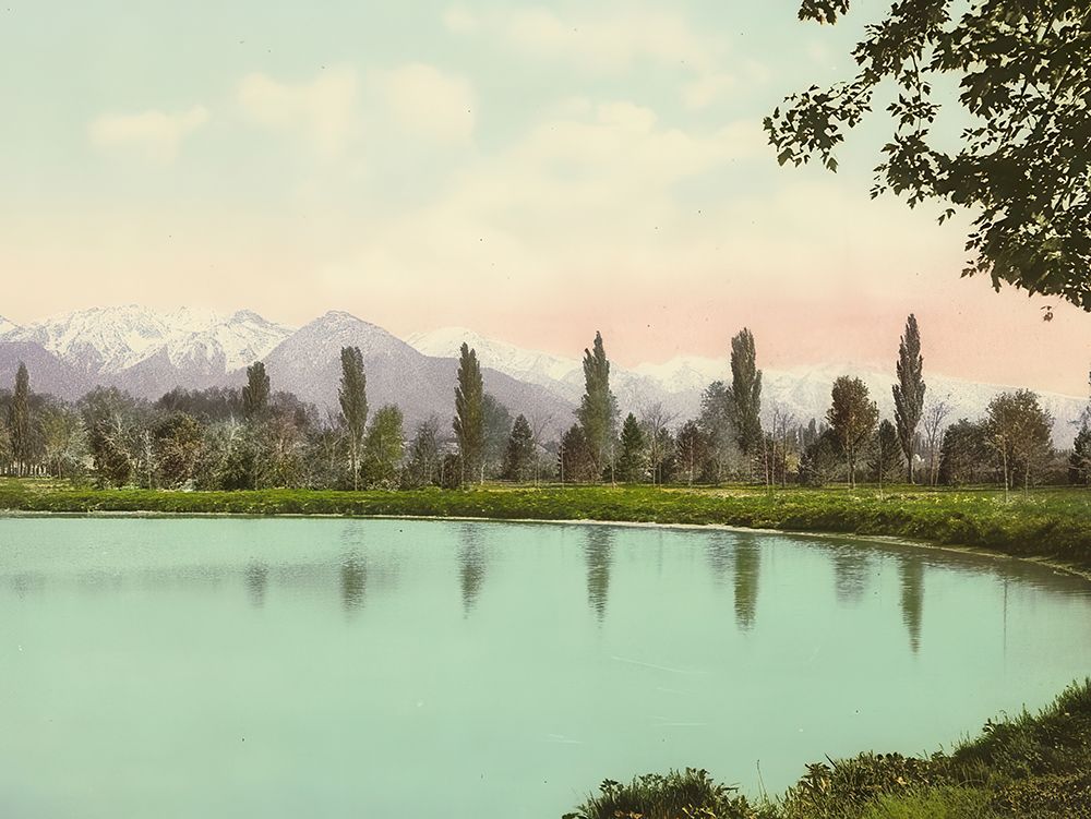 Utah - Wasatch Range from Liberty Park Salt Lake City Ca 1900 art print by Vintage Photochrom United States for $57.95 CAD