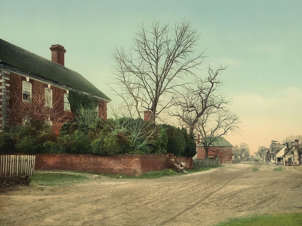 Virginia - Nelson House and Main Street Yorktown Ca 1902 art print by Vintage Photochrom United States for $57.95 CAD
