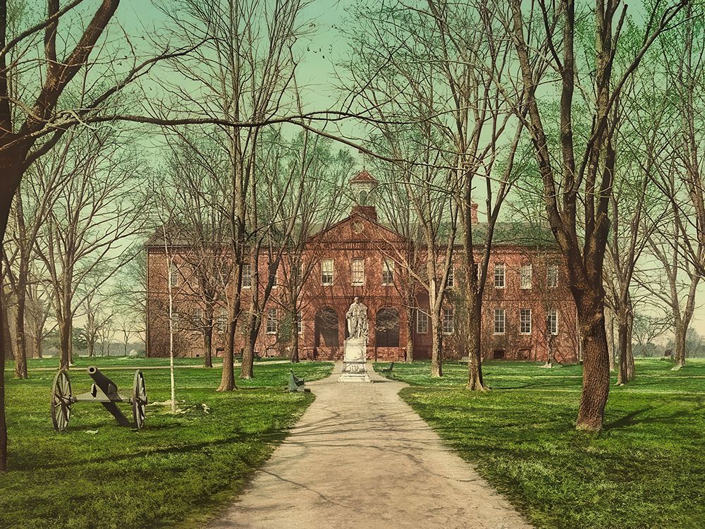 Virginia - William and Mary College Williamsburg Ca 1902 art print by Vintage Photochrom United States for $57.95 CAD