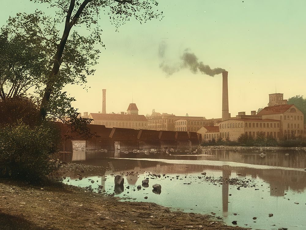 Wisconsin Appleton Paper Mills Ca 1898 art print by Vintage Photochrom United States for $57.95 CAD