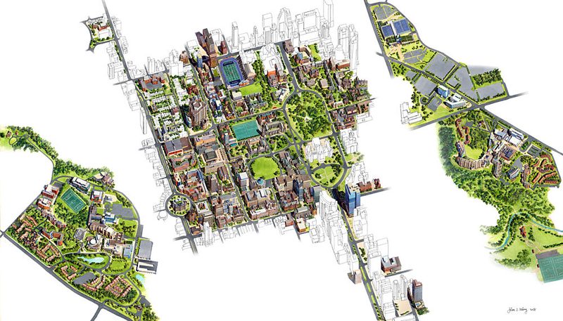 University of Toronto art print by John Z. Wang for $57.95 CAD