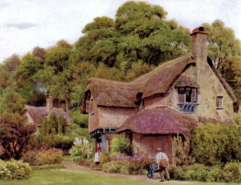 Almshouses, Selworthy Green, Somerset art print by Alfred Quinton for $57.95 CAD