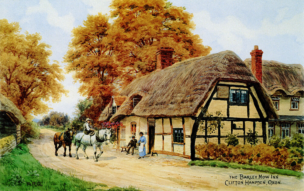Barley Mow Inn at Clifton Hampton, Oxfordshire art print by Alfred Quinton for $57.95 CAD