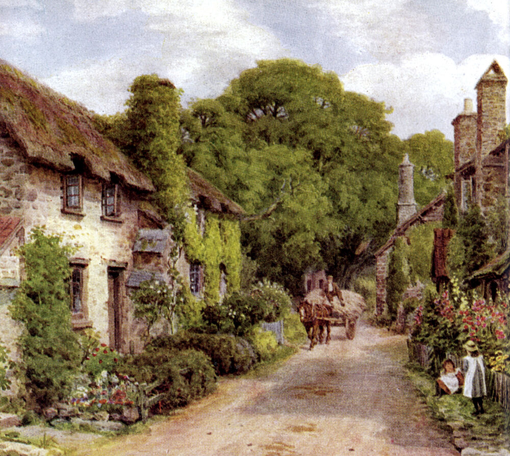 Bossington Nr Porlock, Somerset art print by Alfred Quinton for $57.95 CAD
