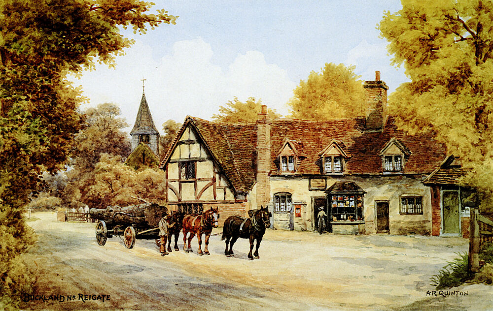 Buckland Near Reigate, Surrey art print by Alfred Quinton for $57.95 CAD