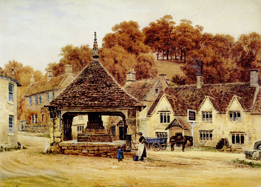 Castle Combe, Wiltshire art print by Alfred Quinton for $57.95 CAD