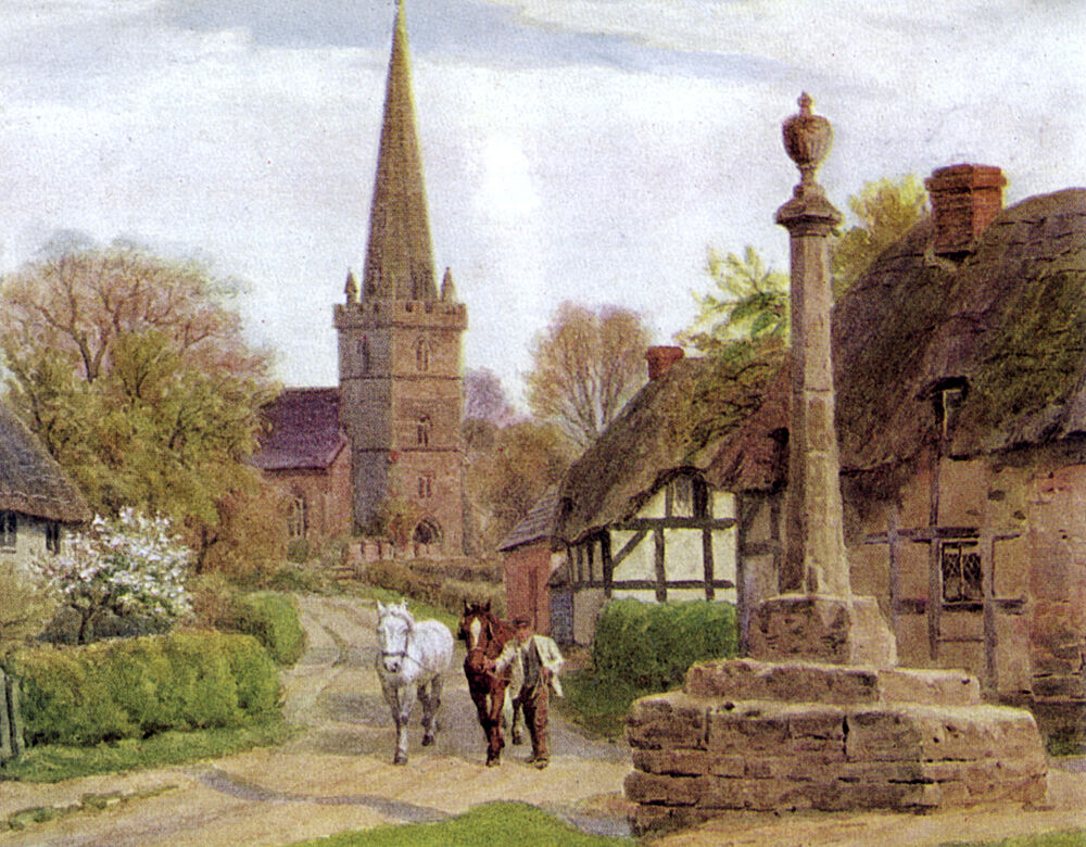 Childs Wickham, Nr Evesham, Worcester art print by Alfred Quinton for $57.95 CAD