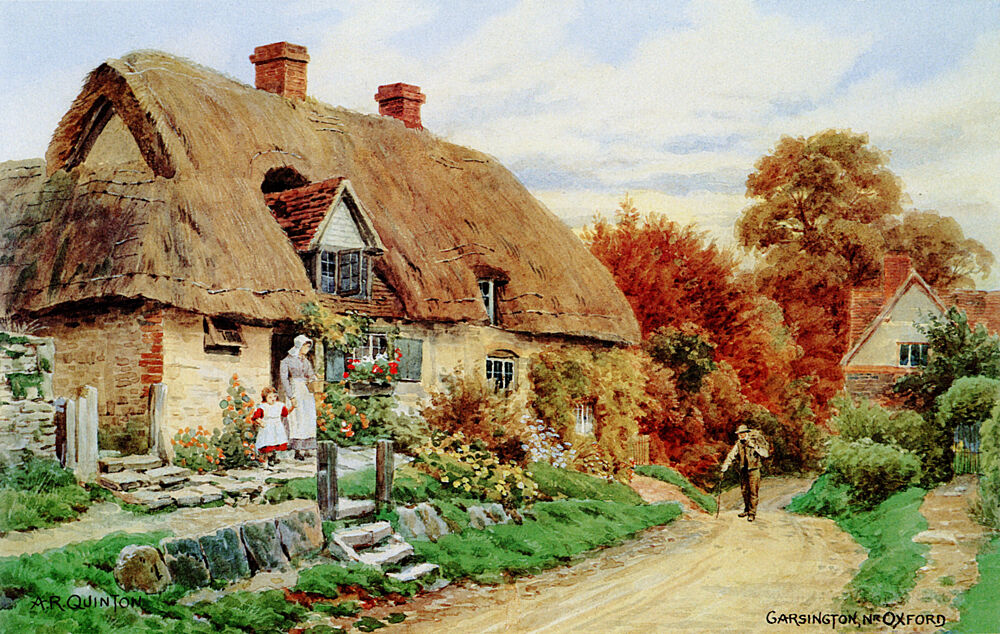 Cottage at Garsington Near Oxford art print by Alfred Quinton for $57.95 CAD