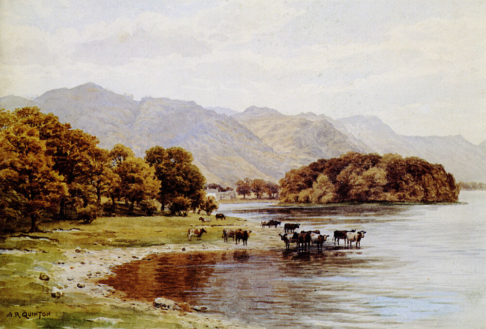 Derwentwater, Cumbria art print by Alfred Quinton for $57.95 CAD