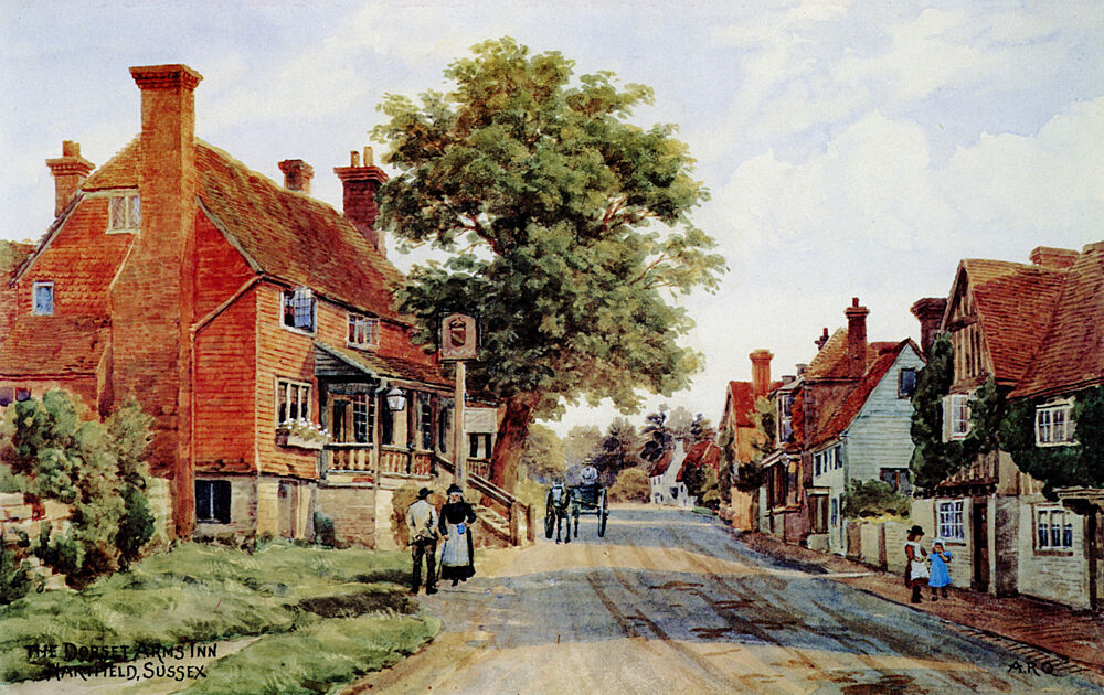Dorset Arms, Hartfield, East Sussex art print by Alfred Quinton for $57.95 CAD