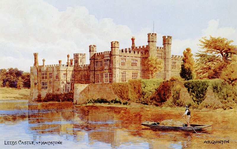 Leeds Castle Near Maidstone, Kent art print by Alfred Quinton for $57.95 CAD