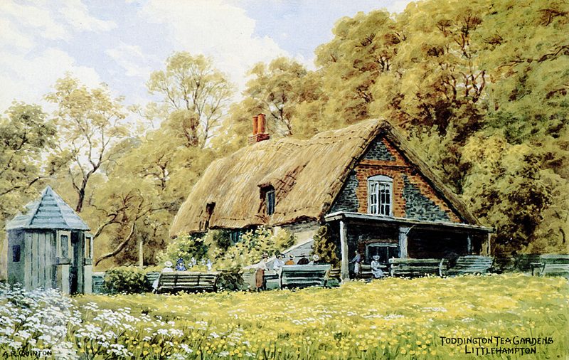 Toddington Tea Gardens Near Littlehampton art print by Alfred Quinton for $57.95 CAD