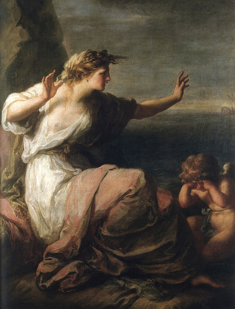 Ariadne Abandoned 1782 art print by Angelica Kauffman for $57.95 CAD