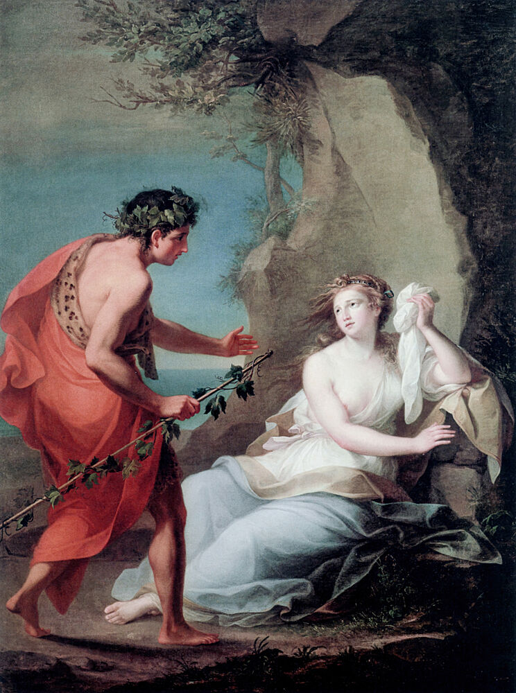 Bacchus Discovers Ariadne on Naxos 1764 art print by Angelica Kauffman for $57.95 CAD