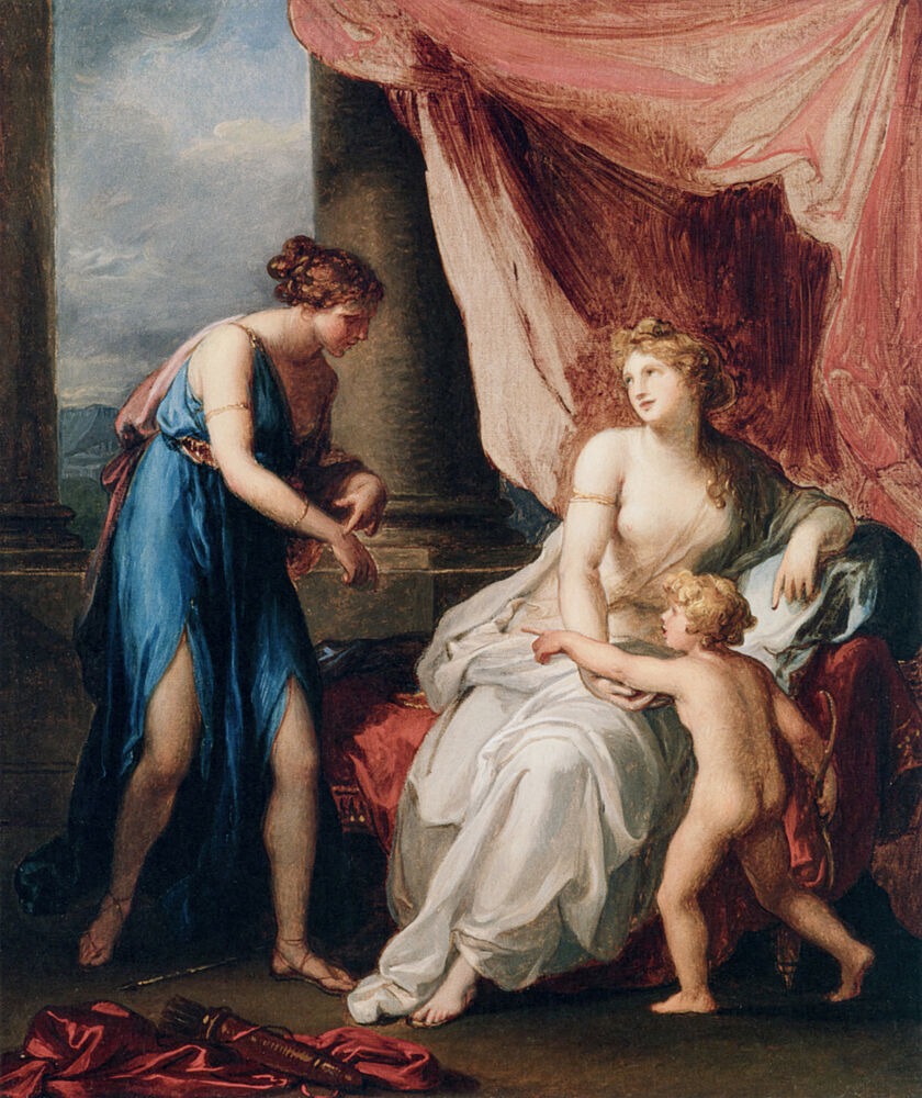 Euphrosyne Wounded by Cupid 1792 art print by Angelica Kauffman for $57.95 CAD