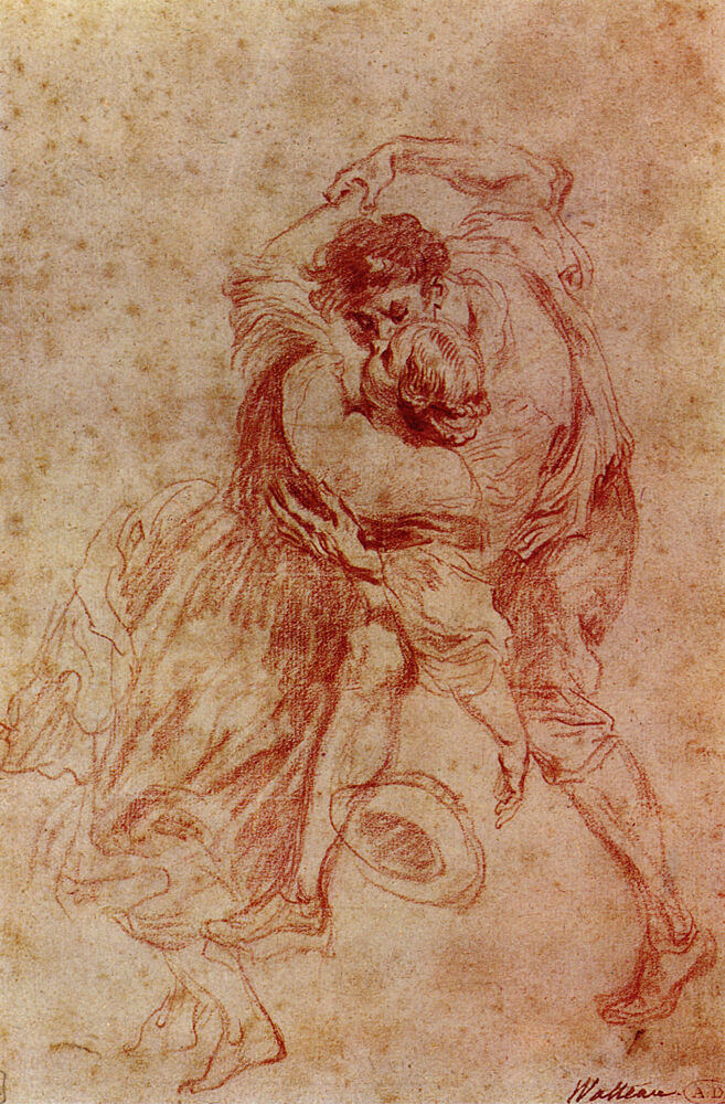 A Couple After Rubens Ca 1708-9 art print by Antoine Watteau for $57.95 CAD