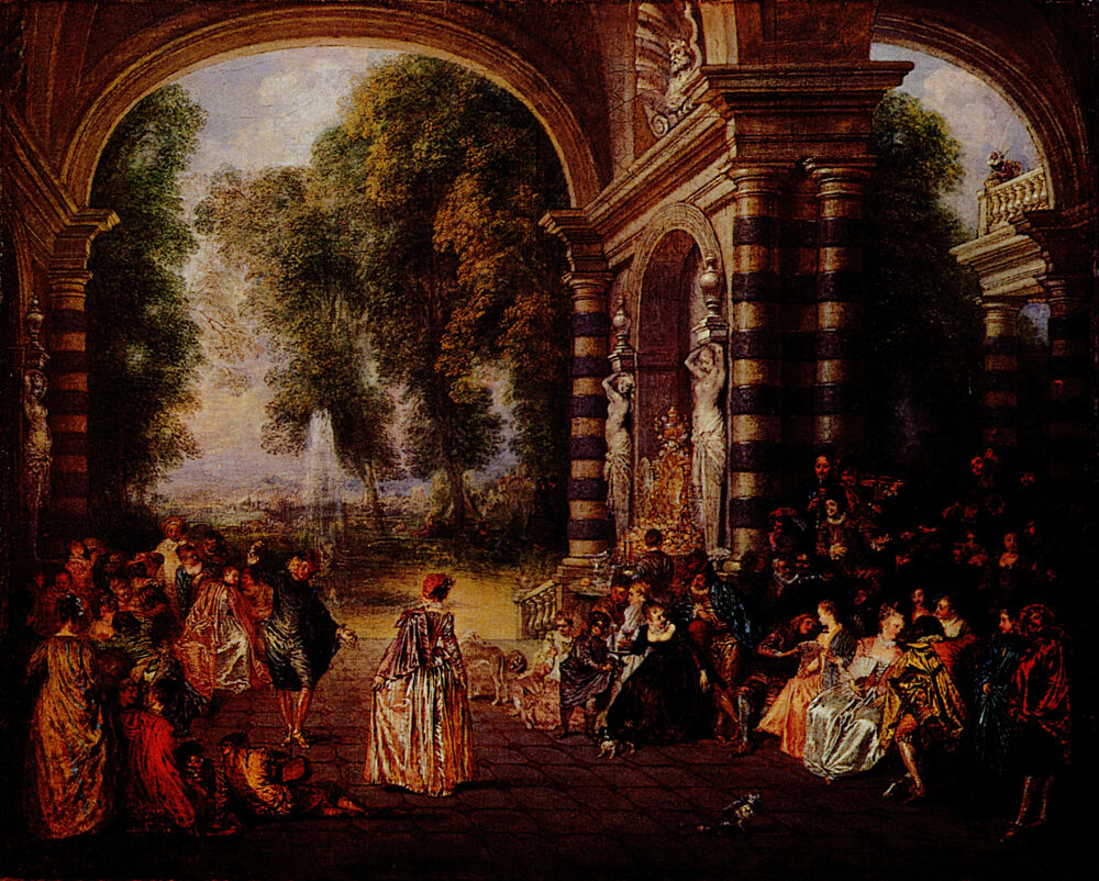 Bal Champetre Ca 1714-15 art print by Antoine Watteau for $57.95 CAD