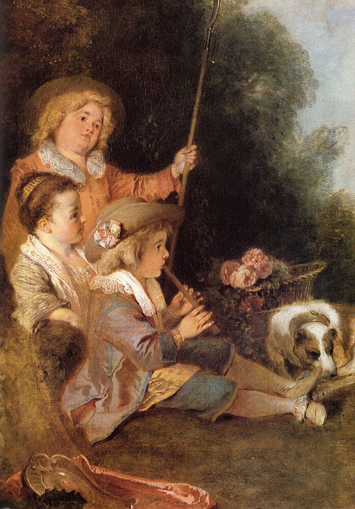 Iris Detail Ca 1719 art print by Antoine Watteau for $57.95 CAD