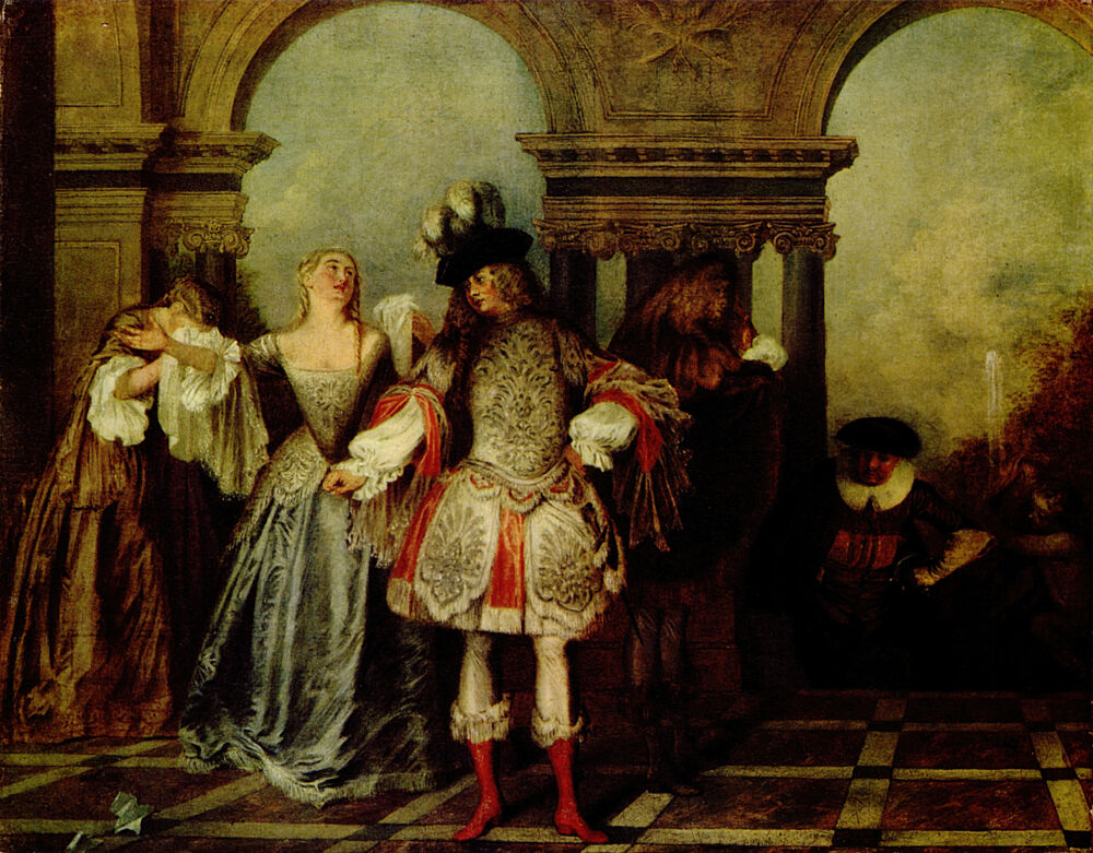 Les Comediens Francais 1720 art print by Antoine Watteau for $57.95 CAD