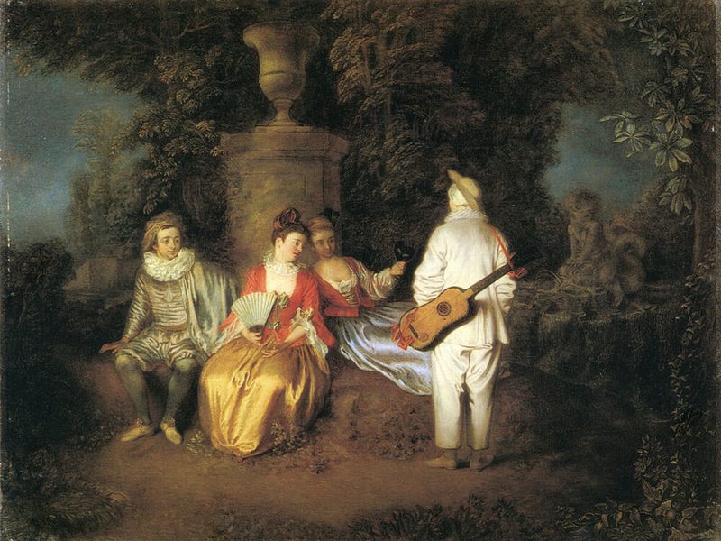 Partie Carree Ca 1713 art print by Antoine Watteau for $57.95 CAD