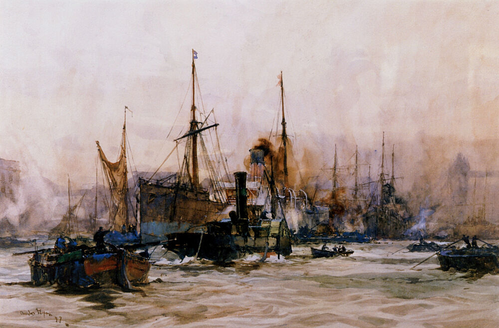 The Pool of London art print by Charles Edward Dixon for $57.95 CAD
