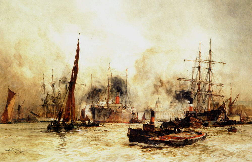The Thames Above Greenwich art print by Charles Edward Dixon for $57.95 CAD